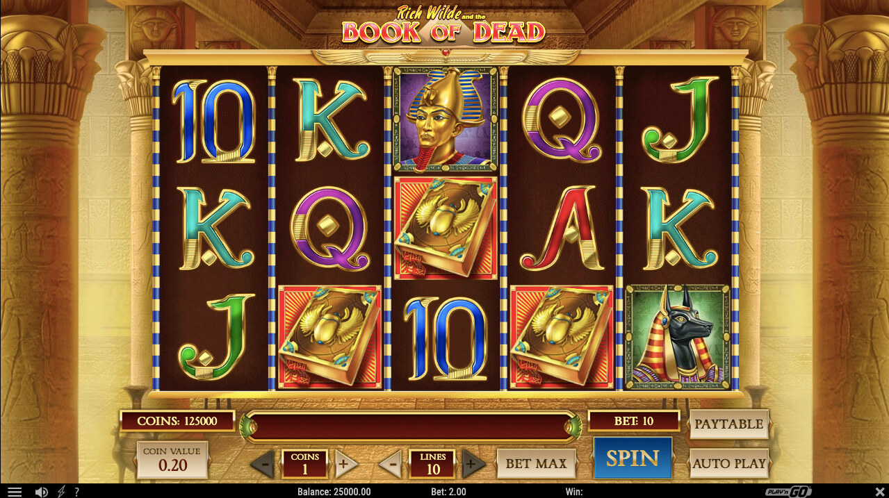 book of dead slot paypal