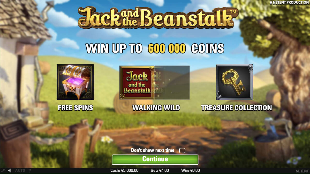 jack and the beanstalk online casino game