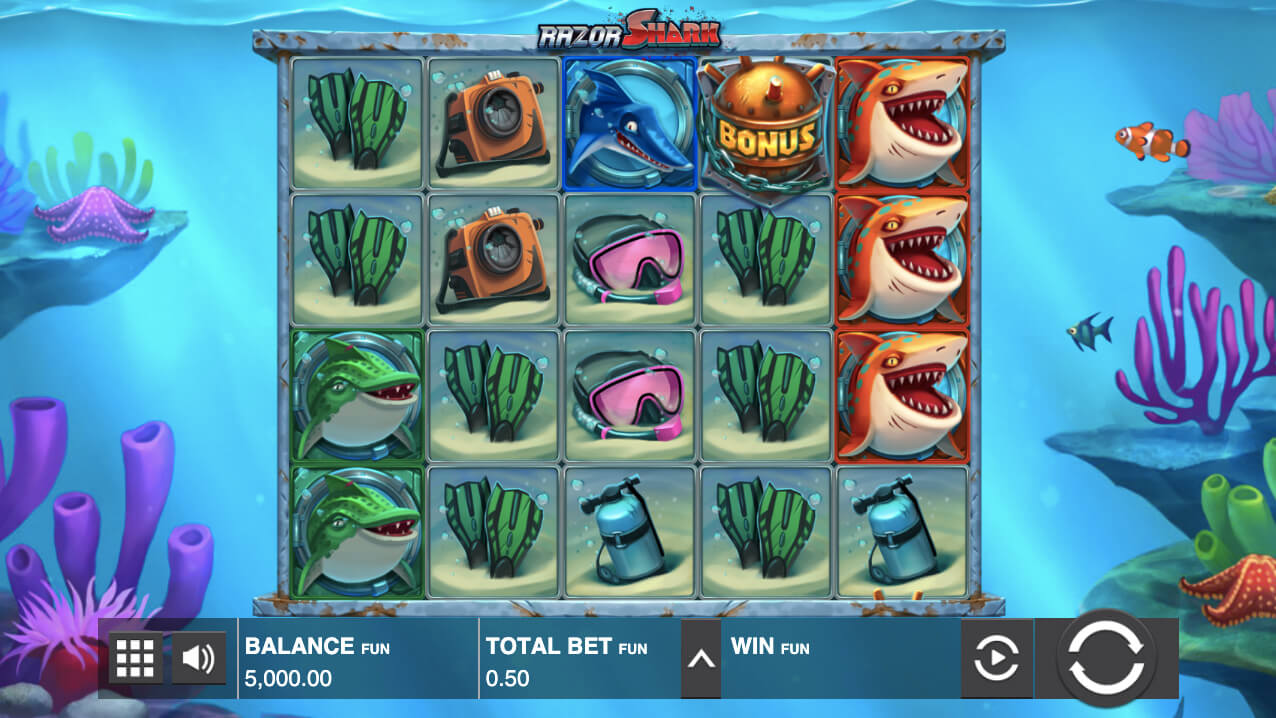 Razor Shark (Push Gaming) Screenshot