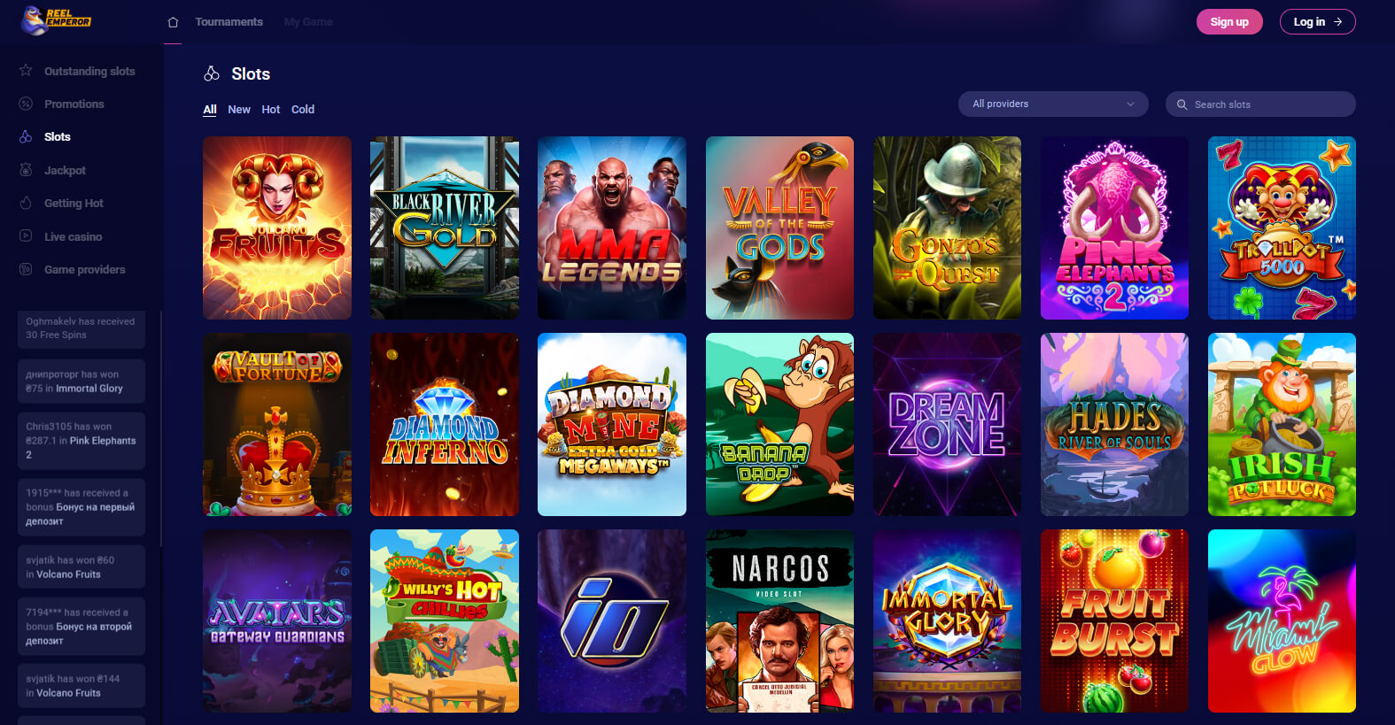 reelemperor casino slots